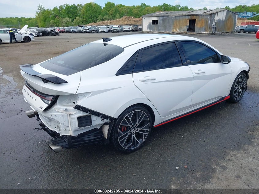 2022 Hyundai Elantra N VIN: KMHLW4AK7NU003332 Lot: 39242785