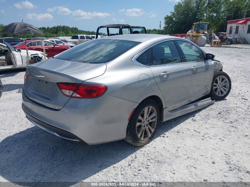 2016 Chrysler 200 Limited VIN: 1C3CCCAB9GN166430 Lot: 39242831