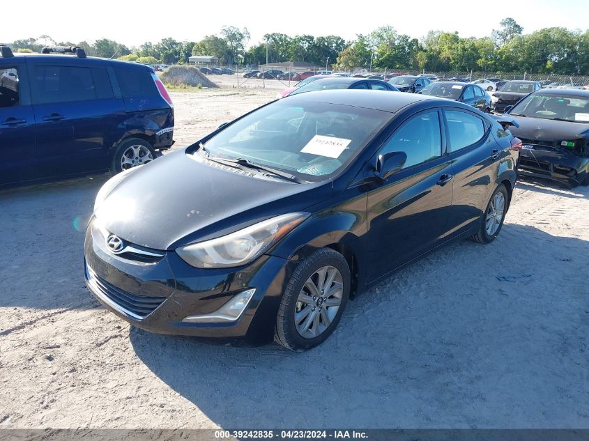 2014 Hyundai Elantra Se VIN: KMHDH4AE2EU066458 Lot: 39242835