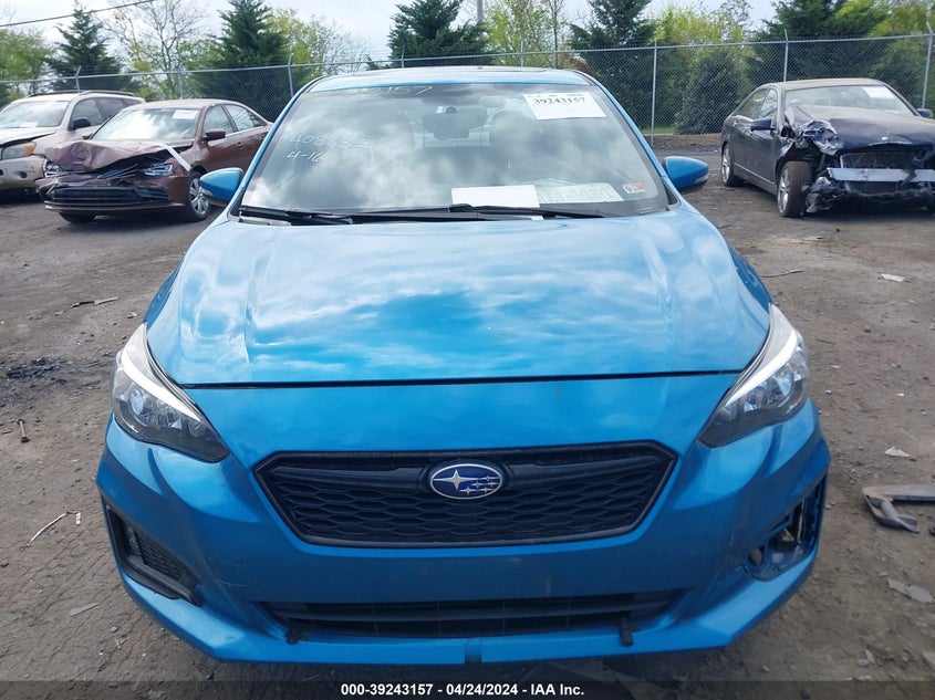 VIN 4S3GKAM68K3622117 2019 SUBARU IMPREZA SPORT