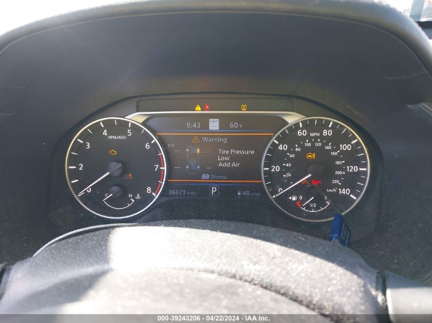 2021 Nissan Altima Sl Fwd VIN: 1N4BL4EV9MN357008 Lot: 39243206