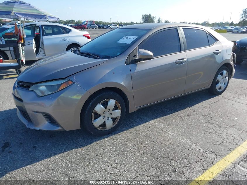 2015 Toyota Corolla Le VIN: 5YFBURHE8FP348970 Lot: 39243231