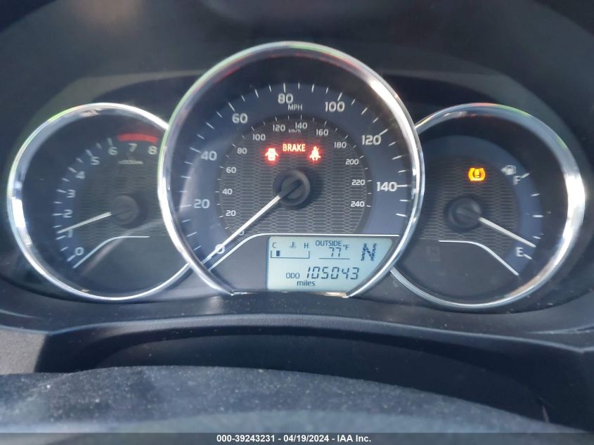 2015 Toyota Corolla Le VIN: 5YFBURHE8FP348970 Lot: 39243231