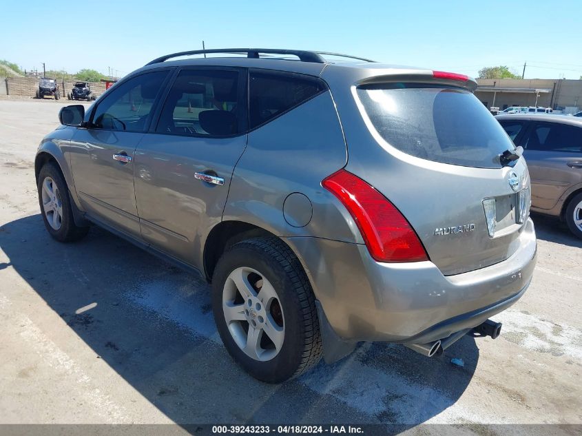 2004 Nissan Murano Sl VIN: JN8AZ08T54W224896 Lot: 39243233