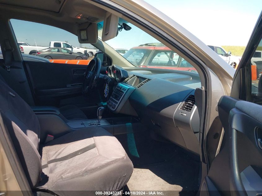 2004 Nissan Murano Sl VIN: JN8AZ08T54W224896 Lot: 39243233