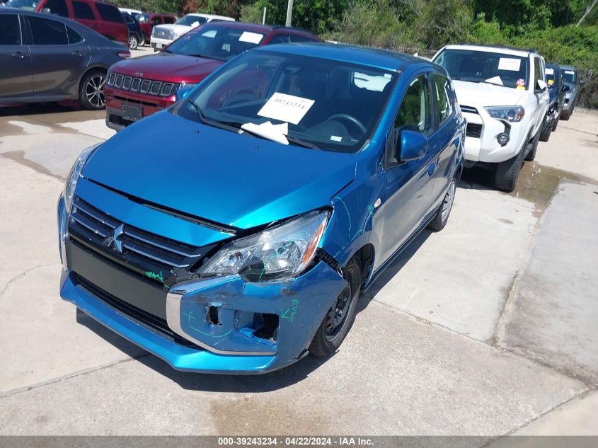 2021 Mitsubishi Mirage Carbonite Edition/Es/Le VIN: ML32AUHJ2MH011845 Lot: 39243234