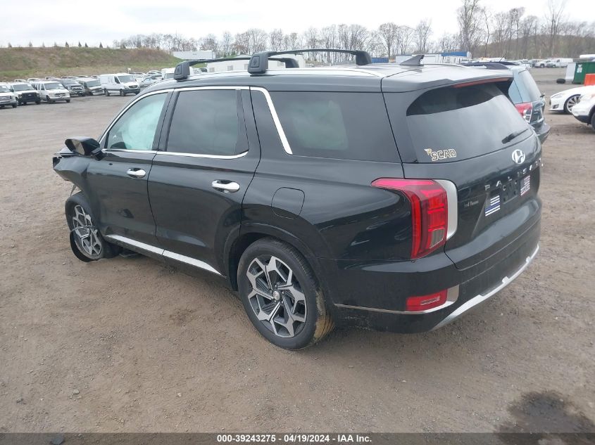 2022 Hyundai Palisade Calligraphy VIN: KM8R7DHE2NU377287 Lot: 39243275