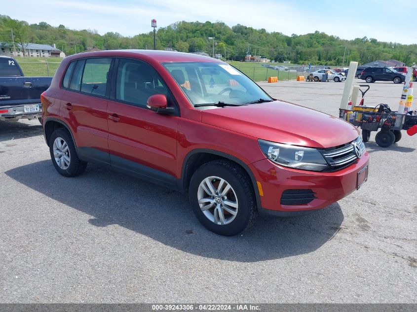 2013 Volkswagen Tiguan S VIN: WVGBV3AX7DW081519 Lot: 39243306