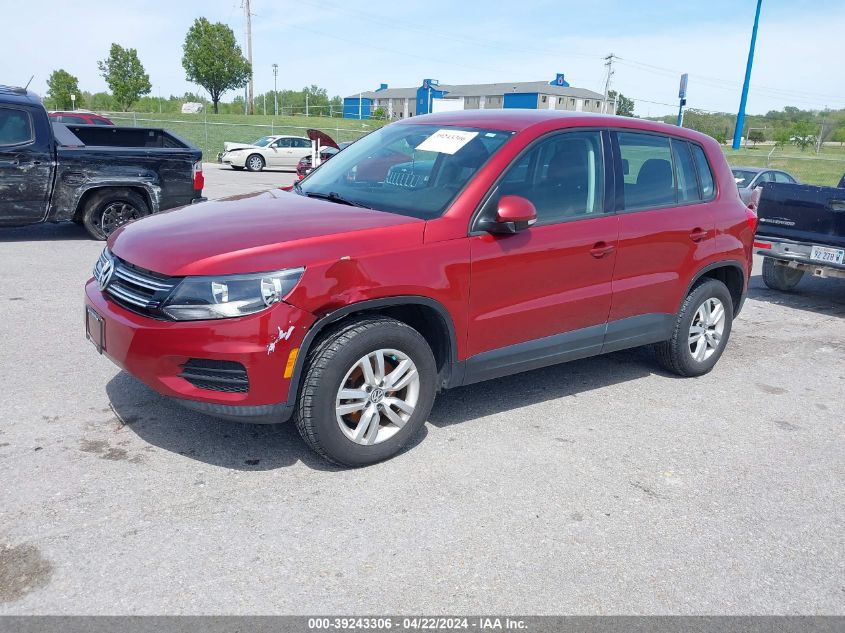 2013 Volkswagen Tiguan S VIN: WVGBV3AX7DW081519 Lot: 39243306