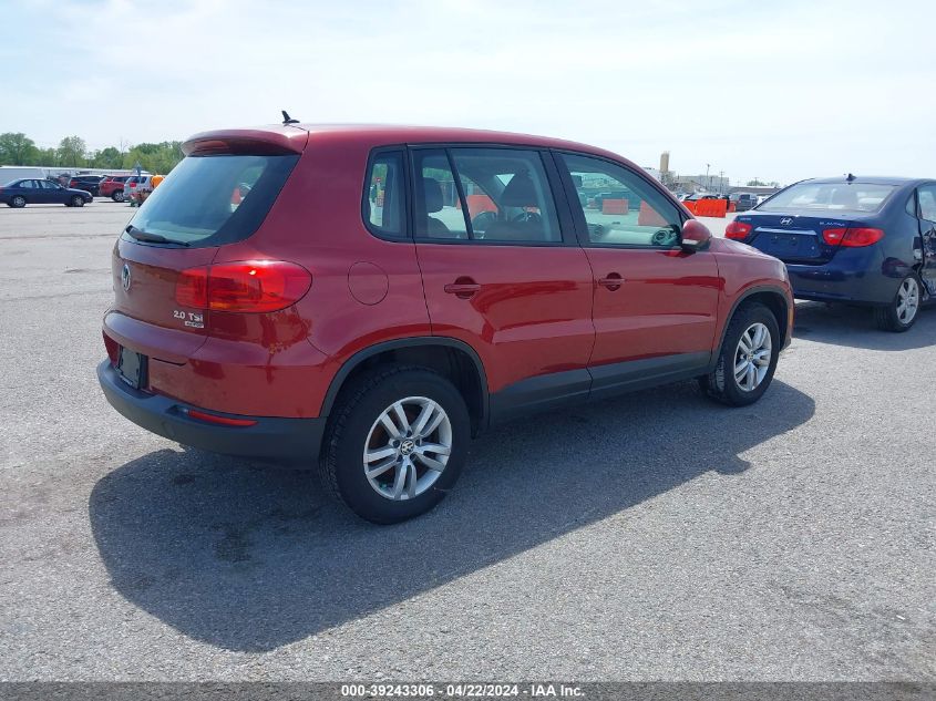 2013 Volkswagen Tiguan S VIN: WVGBV3AX7DW081519 Lot: 39243306