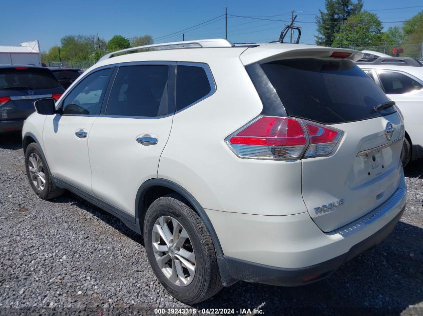 2016 Nissan Rogue Sv VIN: KNMAT2MTXGP597929 Lot: 39243315
