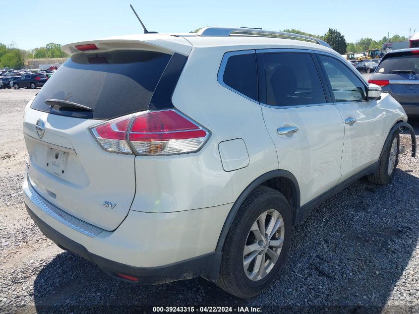 2016 Nissan Rogue Sv VIN: KNMAT2MTXGP597929 Lot: 39243315