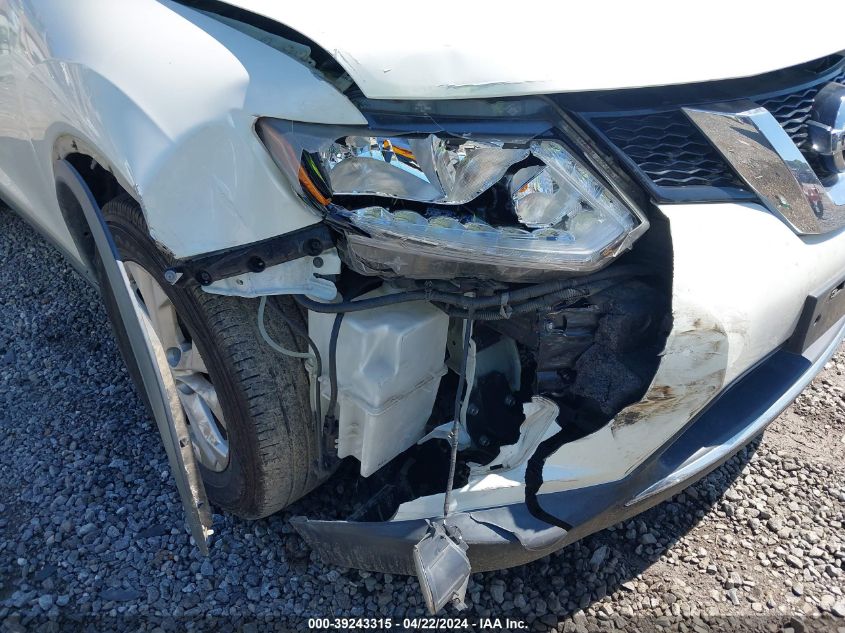 2016 Nissan Rogue Sv VIN: KNMAT2MTXGP597929 Lot: 39243315