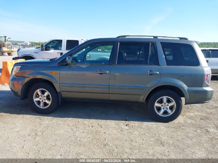 2008 Honda Pilot Ex-L VIN: 5FNYF18578B035963 Lot: 39243357