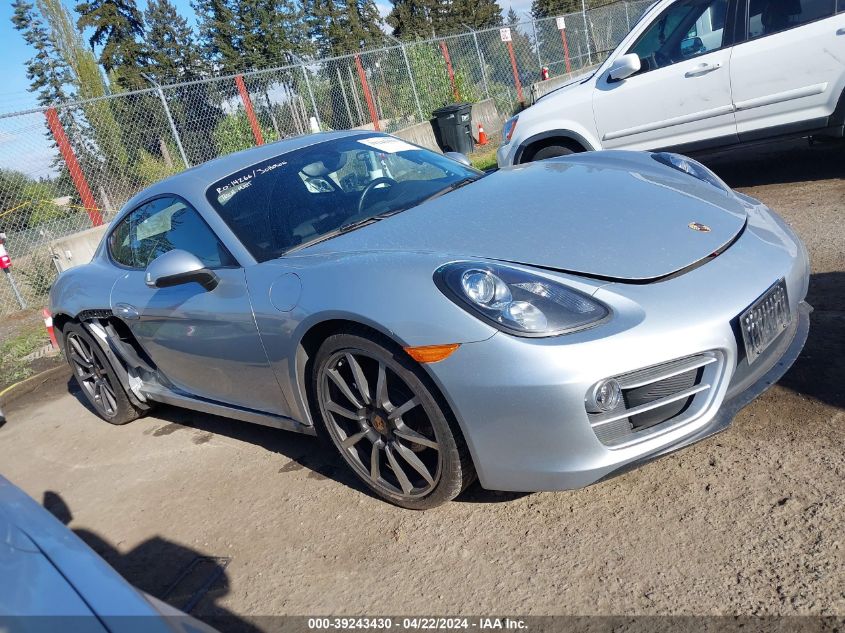 2014 Porsche Cayman VIN: WP0AA2A8XEK172761 Lot: 39243430