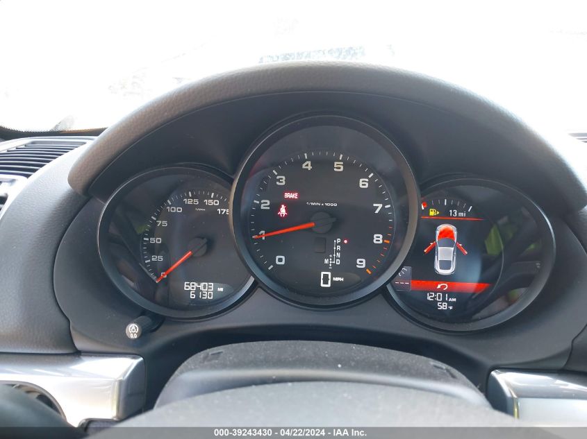 2014 PORSCHE CAYMAN - WP0AA2A8XEK172761