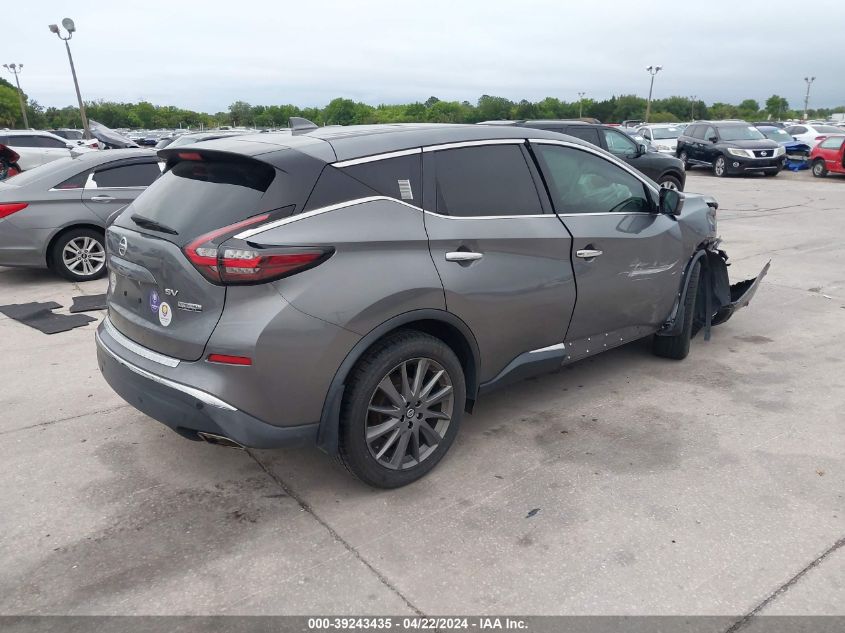 2021 Nissan Murano Sv Fwd VIN: 5N1AZ2BJXMC121484 Lot: 39243435