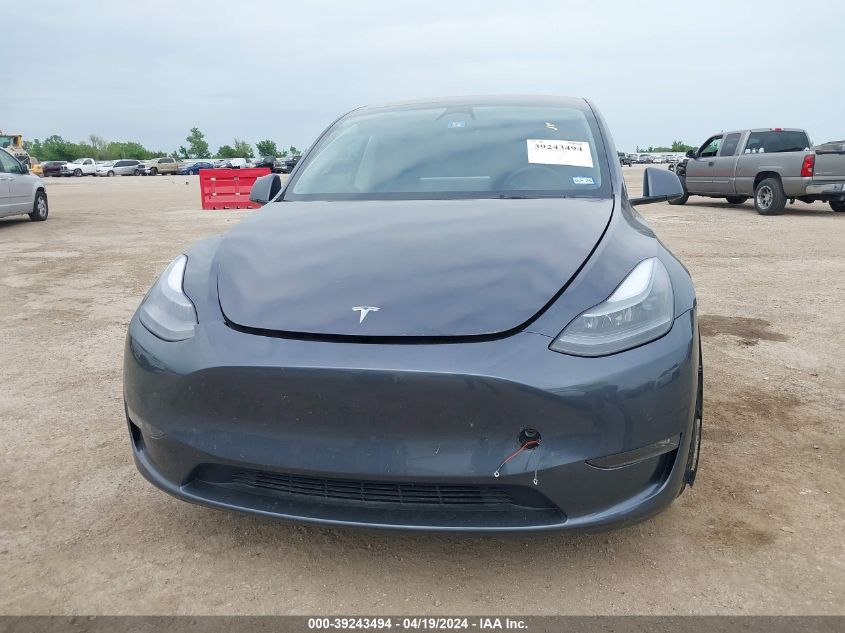 2022 Tesla Model Y Performance Dual Motor All-Wheel Drive VIN: 7SAYGDEF7NF394112 Lot: 39243494