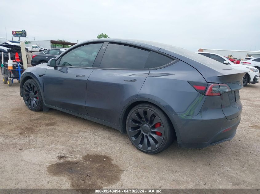 2022 Tesla Model Y Performance Dual Motor All-Wheel Drive VIN: 7SAYGDEF7NF394112 Lot: 39243494