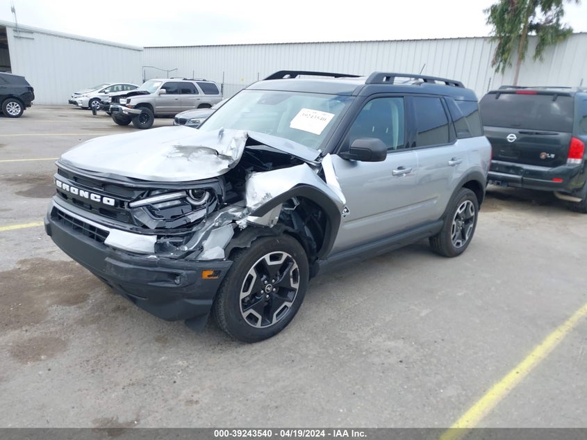 2022 Ford Bronco Sport Outer Banks VIN: 3FMCR9C68NRD49188 Lot: 39243540