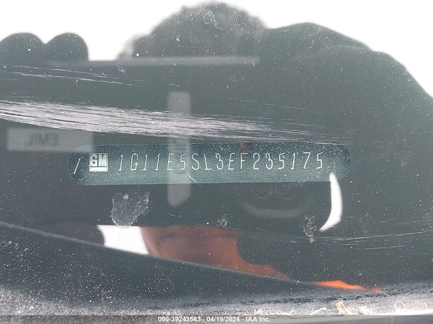 2014 Chevrolet Malibu 2Lt VIN: 1G11E5SL3EF235175 Lot: 39243563