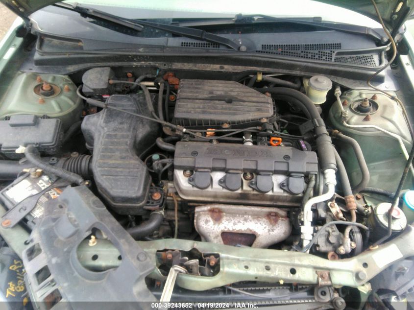 2004 Honda Civic Lx VIN: 2HGES16574H503715 Lot: 39243652