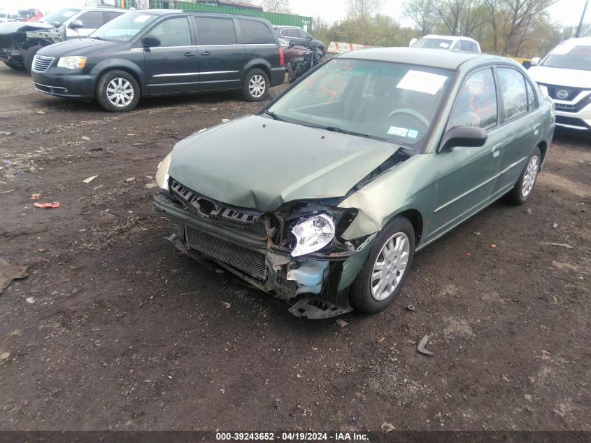 2004 Honda Civic Lx VIN: 2HGES16574H503715 Lot: 39243652