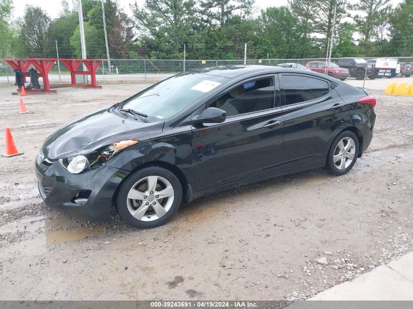 2013 Hyundai Elantra Gls VIN: 5NPDH4AE7DH427650 Lot: 39243691