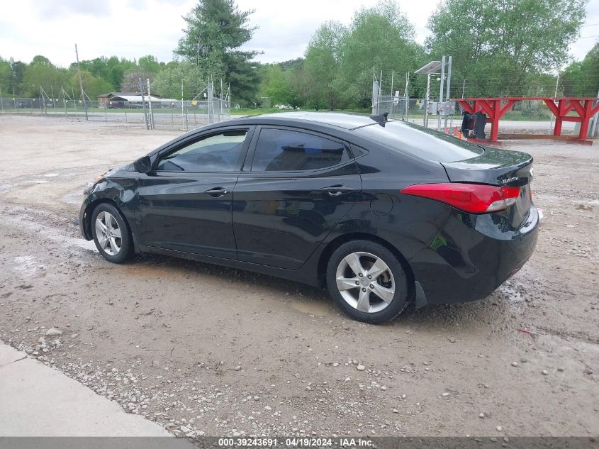2013 Hyundai Elantra Gls VIN: 5NPDH4AE7DH427650 Lot: 39243691