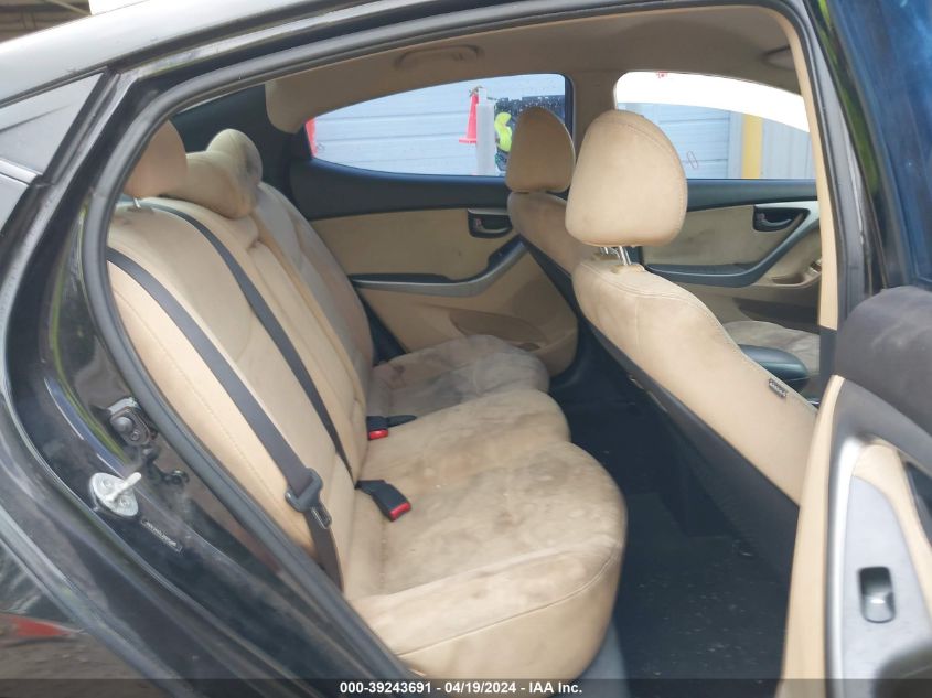 2013 Hyundai Elantra Gls VIN: 5NPDH4AE7DH427650 Lot: 39243691