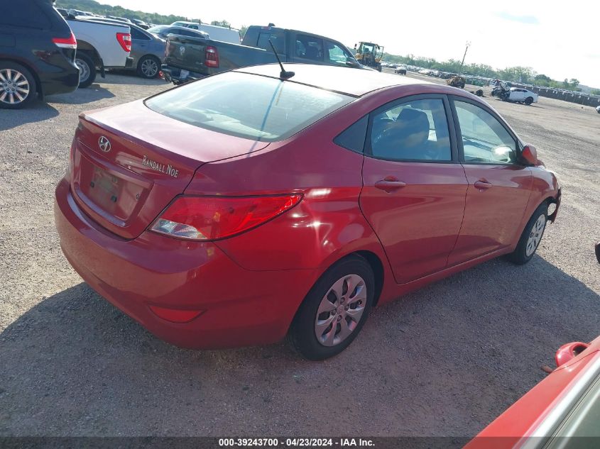 2016 Hyundai Accent Se VIN: KMHCT4AEXGU161461 Lot: 39243700