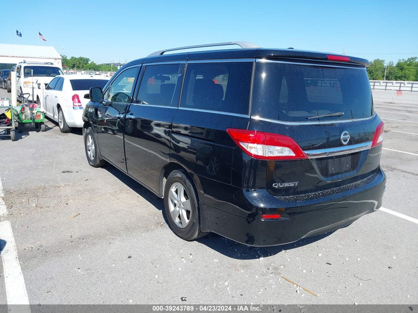 2016 Nissan Quest Sv VIN: JN8AE2KP0G9157467 Lot: 39243789
