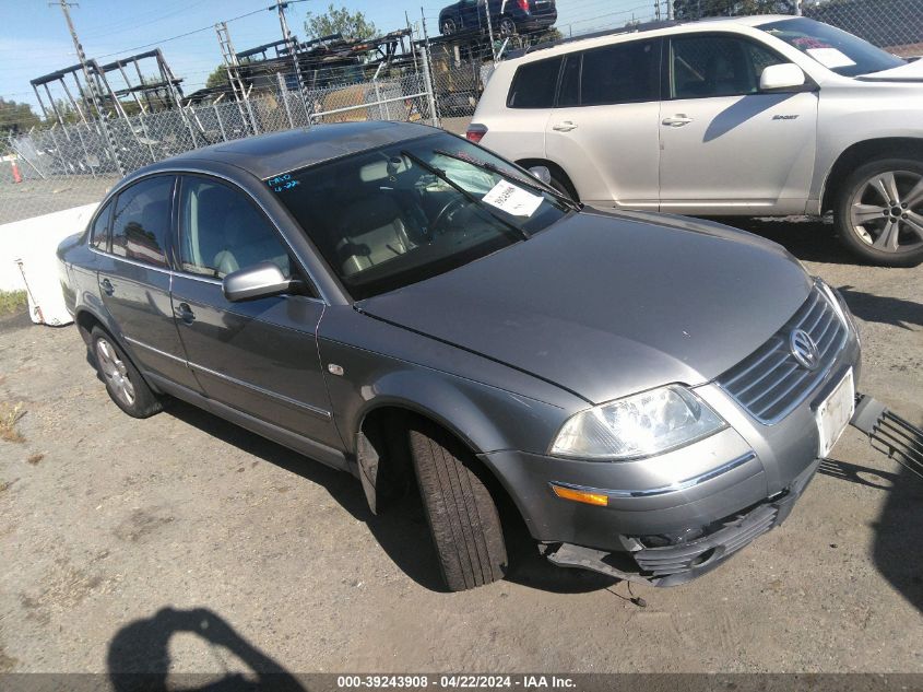 2003 Volkswagen Passat Glx VIN: WVWRH63B53P039422 Lot: 39243908