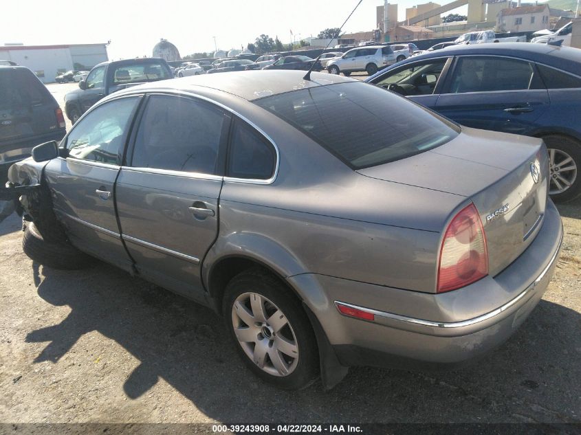 2003 Volkswagen Passat Glx VIN: WVWRH63B53P039422 Lot: 39243908