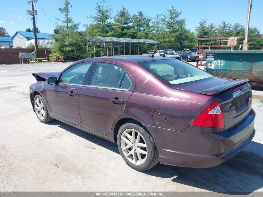 2012 Ford Fusion Sel VIN: 3FAHP0JA7CR370734 Lot: 50770484