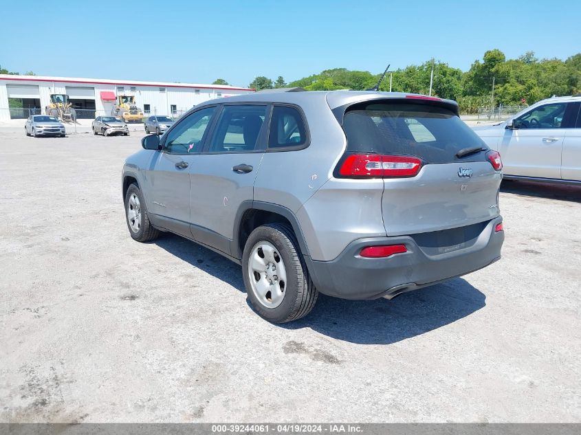 2015 Jeep Cherokee Sport VIN: 1C4PJLABXFW620647 Lot: 39244061