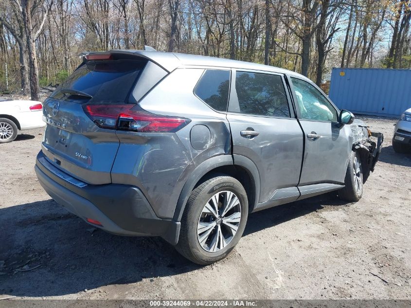 2022 Nissan Rogue Sv Intelligent Awd VIN: 5N1BT3BB3NC679067 Lot: 39244069