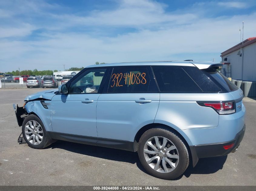 2014 Land Rover Range Rover Sport 3.0L V6 Supercharged Hse VIN: SALWR2WF5EA384052 Lot: 39244088