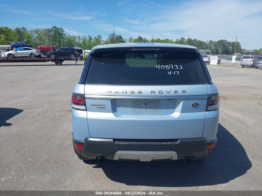 2014 Land Rover Range Rover Sport 3.0L V6 Supercharged Hse VIN: SALWR2WF5EA384052 Lot: 39244088