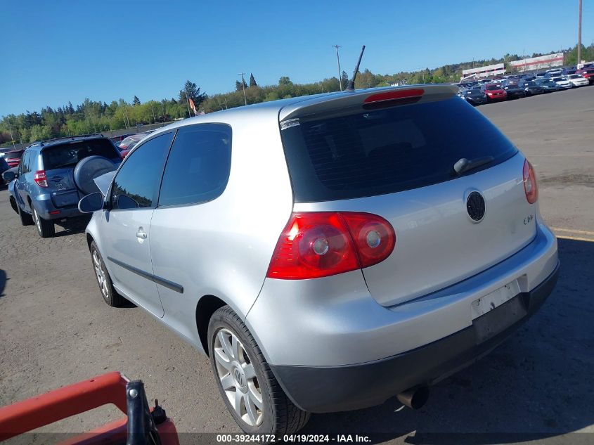 2009 Volkswagen Rabbit S VIN: WVWAB71K19W035275 Lot: 39244172