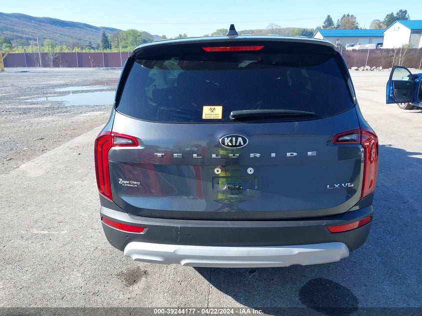 VIN 5XYP24HC8MG128565 2021 KIA TELLURIDE LX