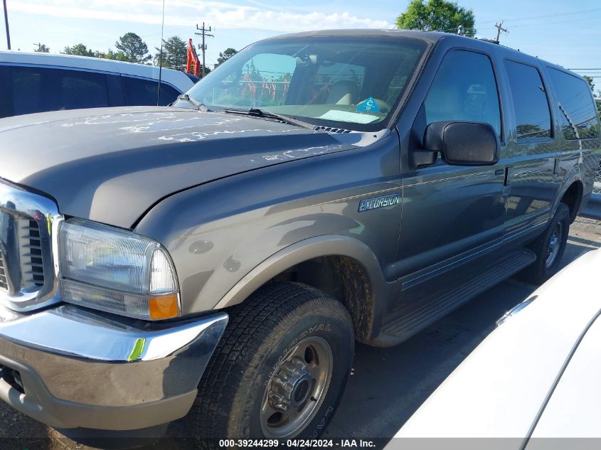 2002 Ford Excursion Limited VIN: 1FMNU43S62EB87695 Lot: 39244299