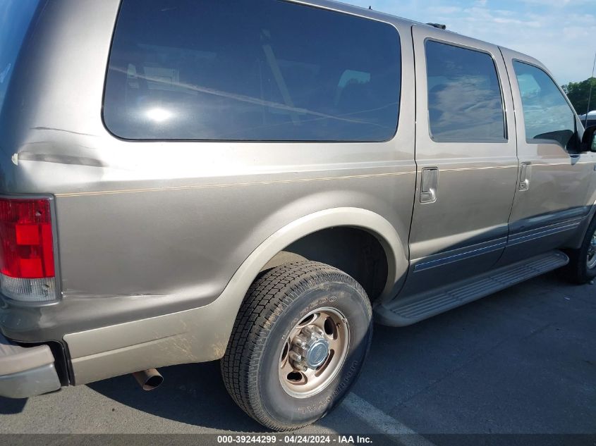 2002 Ford Excursion Limited VIN: 1FMNU43S62EB87695 Lot: 39244299