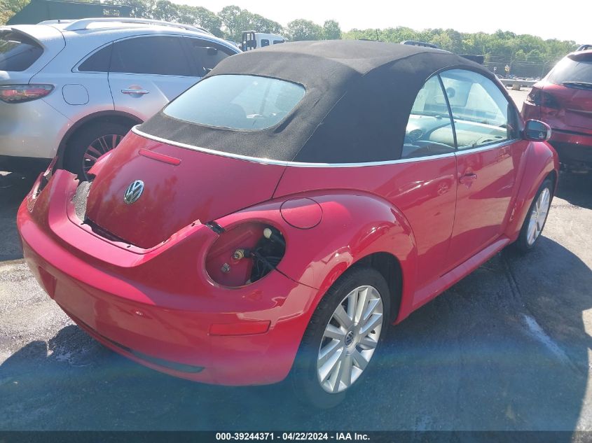 2008 Volkswagen New Beetle Se VIN: 3VWRF31Y48M407840 Lot: 39244371