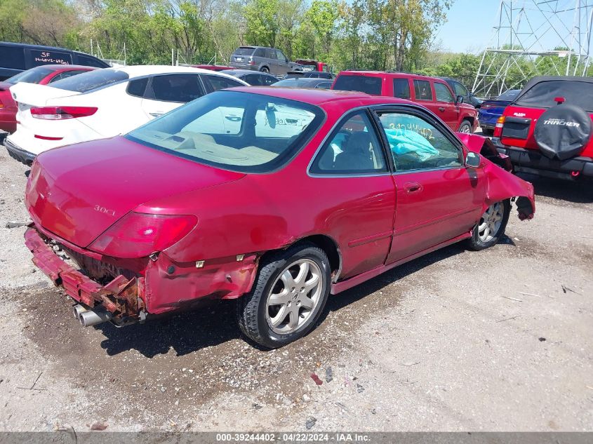 1998 Acura Cl 3.0 VIN: 19UYA2258WL010997 Lot: 39244402