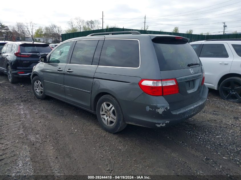 2007 Honda Odyssey Ex-L VIN: 5FNRL38687B433067 Lot: 39244418