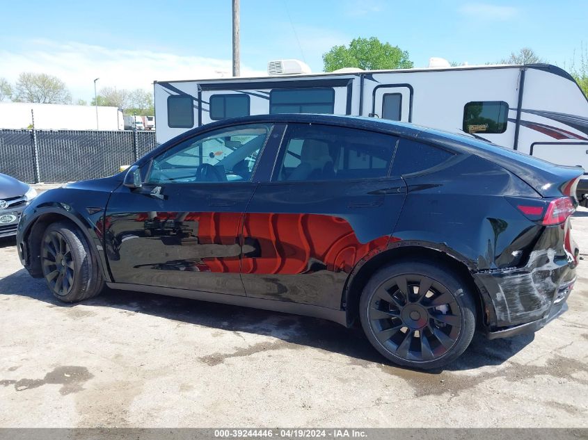 2021 Tesla Model Y Long Range Dual Motor All-Wheel Drive VIN: 5YJYGDEE4MF248513 Lot: 39244446