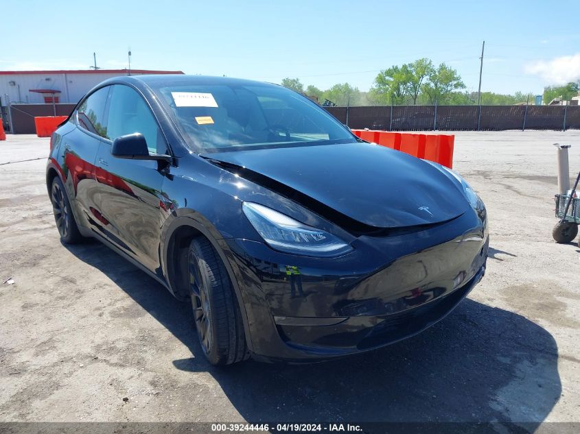 2021 Tesla Model Y Long Range Dual Motor All-Wheel Drive VIN: 5YJYGDEE4MF248513 Lot: 39244446