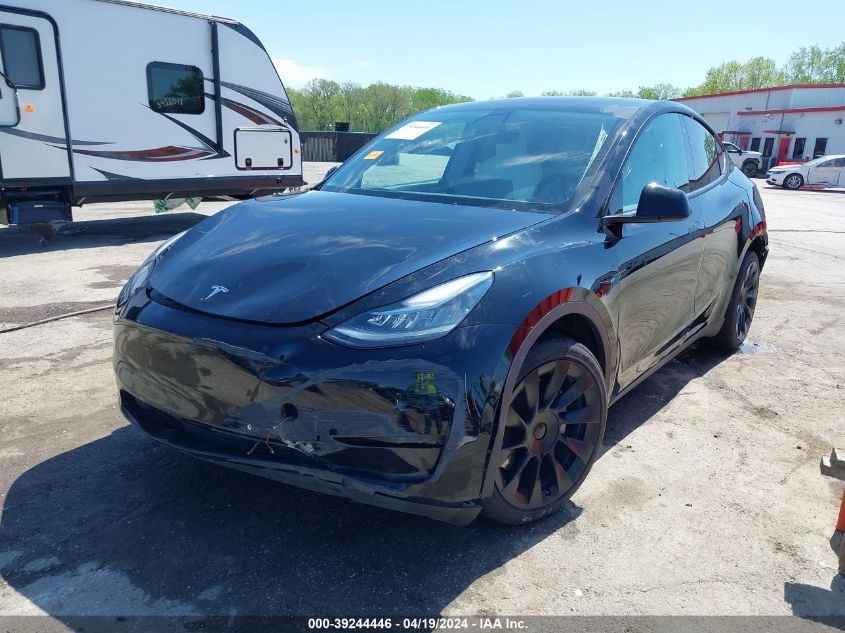 2021 Tesla Model Y Long Range Dual Motor All-Wheel Drive VIN: 5YJYGDEE4MF248513 Lot: 39244446