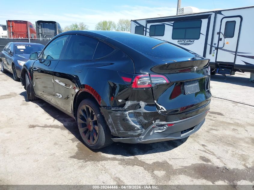 2021 Tesla Model Y Long Range Dual Motor All-Wheel Drive VIN: 5YJYGDEE4MF248513 Lot: 39244446